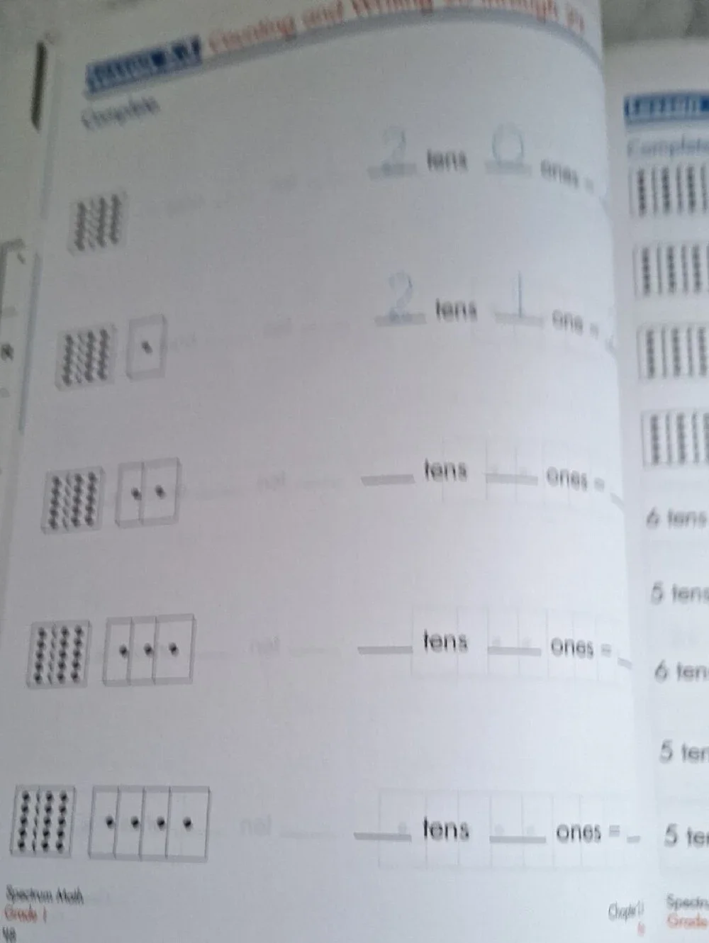 Spectrum Math Grade 1 Workbook - White with Rainbow Accent